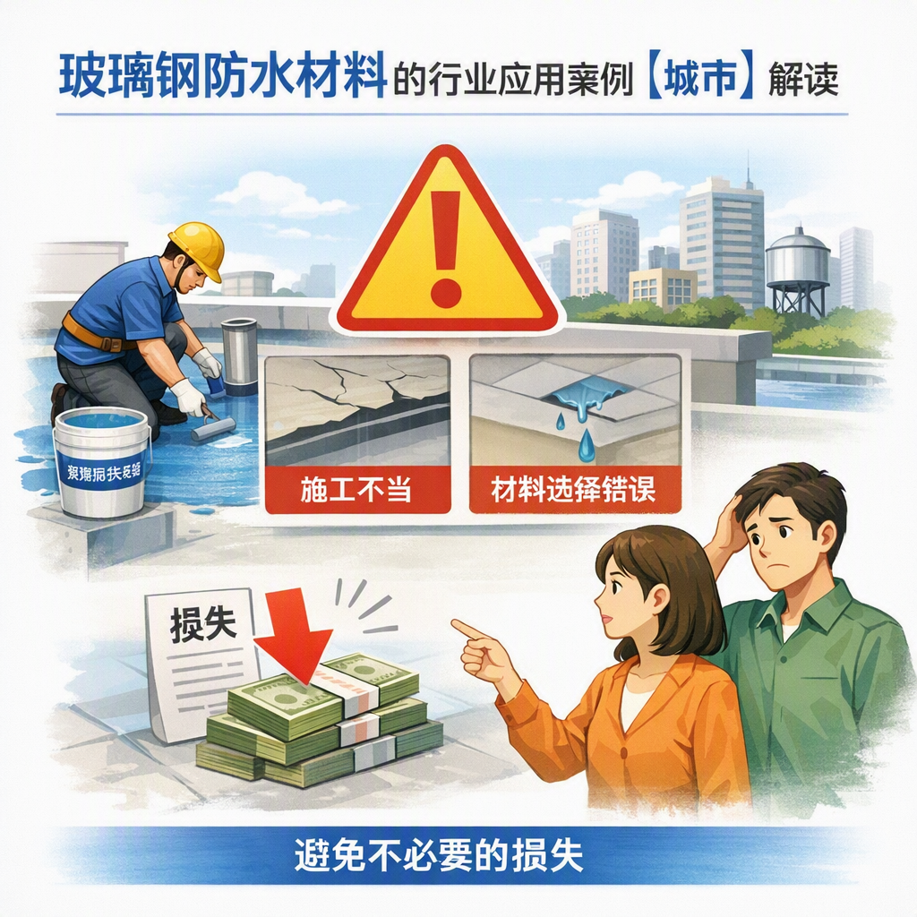 玻璃钢防水材料的行业应用案例，汕头解读